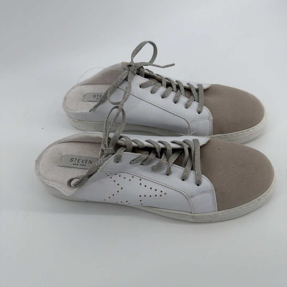 Steve Madden Steven New York Womens Sneakers Size 9 Perkiey Slip On Star‎